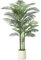 Fopamtri Palmier Artificiel 180cm Plante Artificielle Grande Areca Palmier en Blanc Pot, Fausse Plante Interieur pour Maison Chambre Bureau Balcon Jardin Décoration