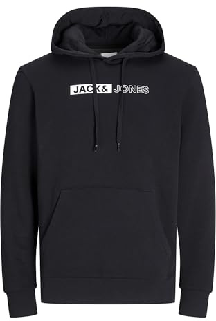 Jack & Jones Herren Jack & Jones Male Kapuzenpullover Logo Kapuzenpullover Jjestar Jj Sweat Hood Noos (1er Pack)