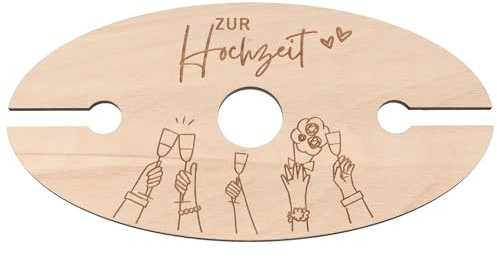 Spruchreif | Praktisches Geschenk für Weinliebhaber | Weinglashalter aus Holz | Weinständer | Geschenkidee | Geschenk zur Hochzeit