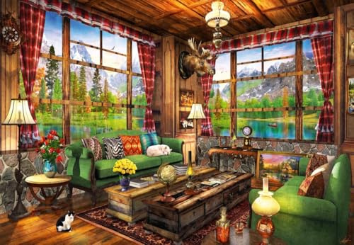Puzzle 1000 Teile - Mount Cabin View
