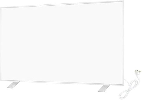 WarmlyYours Electric Radiant Panel, Infrared Heat, White, 600 W, 600 x 90 cm, Silent Operation, Freestanding, Aluminium,
