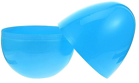 PRETYZOOM Plastik-Ostereier Befüllbar Leere Ostereier Bunte Plastikeier Große Mengen Jumbo-Ostereier Osterkörbchenfüller für Kinder Partygeschenke Blau
