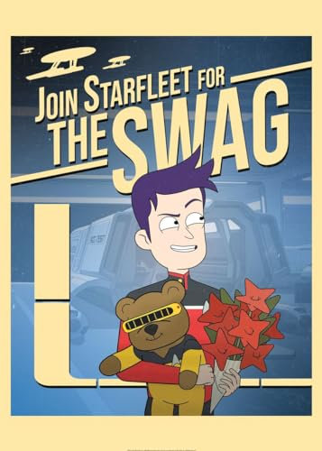 Displate Offiziell Star Trek MetallPoster Magnetische Befestigung Inklusive Lizenziert Bilder Hochwertiges Poster Lower Decks Join Starfleet Poster 45 cm x 32 cm