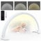 Lmaqfum Half Moon Lamp for Desk, Half Moon Table Lamp with Remote for Eyelash Extensions, Tattoo, Beauty (29 inch)