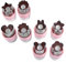 Sirseon Juego de cortadores de flores, cortadores de flores, 8 piezas de cortadores de galletas con revestimiento antiadherente de calidad alimentaria para hornear – Utensilios de cocina, flores