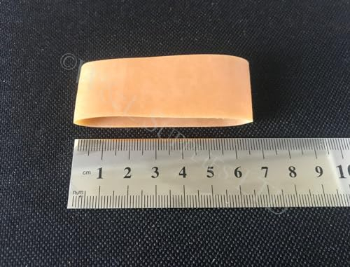 Rubber Elastic Bands Extra Wide Strong Long - 2.4 x 1.2 Inches (62mm x 30mm) (Pack of 10)