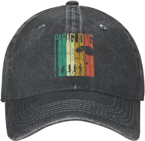 Baseballkappe Snapback Sonnenhut Paragliding Herren Damen Retro-Stil Baseballkappe Hip-Hop-Stil Baseballkappe verstellbar für Sommer Geburtstag Geschenk für Männer und Frauen