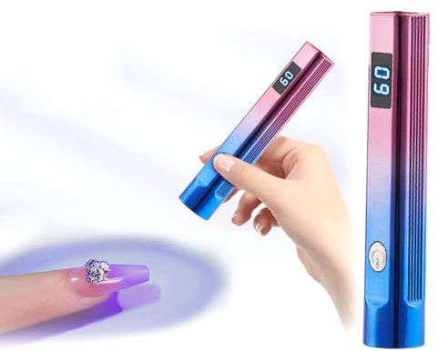 Sulive Mini UV Nail Lamp, LED Nail Dryer for Gel Polish, USB Rechargeable Portable, Cordless UV Light