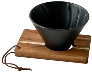 ARFUKA Kaffeefilter Porzellan Pour Over Kaffeefilter Wiederverwendbar Kaffeefilterhalter Tropfer Kegelfilterhalter Coffee Dripper für Zuhause Camping BüroCafé Reisen