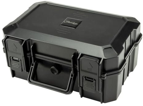 Passatore Cigar Case Reisehumidor aus Acryl, schwarz, für 15 Zigarren