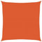 vidaXL Voile d'ombrage 160 g/m² carré Orange 6x6 m PEHD, Voile de Soleil, Voile d’ombrage, Store de Patio, Voile de Pare-Soleil, Voile de Jardin