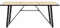 Generico Kangqiling Esstisch Eiche 200 x 100 x 75 cm aus MDF, Braun, 281564