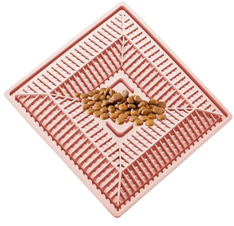 Cat Food Puzzle Teppich - wasserdichte interaktive Reflexionsschale, Flexibles Silikon ohne Schlupf | Verspieltes Gehirnwachen -Accessoire mit trockenem Kleid Holzhändler für Félin Welpe Ma Welpe