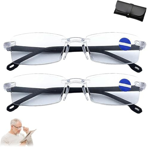 Generisch Neslemy Brille, Brille Die Sich Automatisch Der Sehstärke Anpasst, Adaptive Flüssigkristall Fokus 𝐁rille, Intelligente Zoom Automatische (2pc)