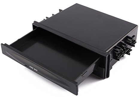 Auto Getränk Flaschenhalter, Plastik, Doppel-DIN-Radiofach-Getränkebecherhalter, Aufbewahrungsbox, Organizer für Mini Handy / MP3 / Zigarettenschachtel/Getränk