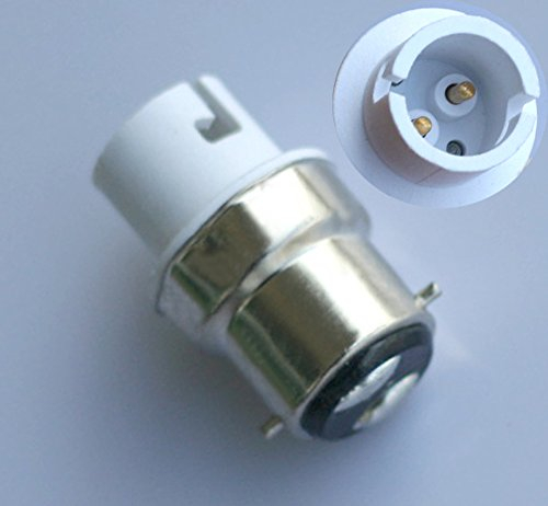 B22 a B15/B15d/BA15D se halógeno o LED Bombilla adaptador Bombilla hembra)