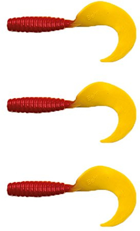 Behr 3 Raubfisch Twister XXL Gummiköder Kunstköder für Hecht Waller Dorsch