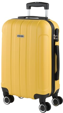 ITACA - Handgepäck Koffer Trolley - Reisekoffer Mit Rollen und Reisekoffer Hartschalenkoffer für Vielreisende. Koffer Gelb