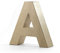 Pracht Creatives Hobby 4875-100A1 Papp Art Buchstabe A, Pappbuchstabe ca. 10 x 3 cm groß, ideal zum Bemalen, Bekleben und Verzieren, für Serviettentechnik geeignet, als dekorativer Schriftzug