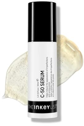 The Inkey List C-50 Serum 30ml, Blemish Night Treatment, Unclogs Pores, Fragrance Free, Suitable For All Oily Skin