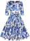 MINTLIMIT Women's 1950s Sweetheart Vintage Dresses Audrey Hepburn Style Party Dresses,3/4 Sleeve_F,Large