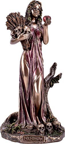 Veronese Persephone Göttin Königin der Unterwelt Bronzestatue 26x13cm / 10,23 x 5,11 Zoll (Bronze)