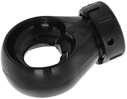 WAREMA Öse für Markisengetriebe | schwarz | mit Anschlussbohrung für Getriebe mit 10 mm außen 6-Kant