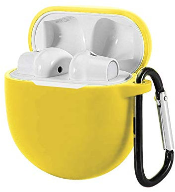 SCL Earphone Case for OnePlus Buds Case [Yellow] OnePlus Buds Cover Skins Silicone Case Shock Proof Protective Resistant Cover for OnePlus Buds