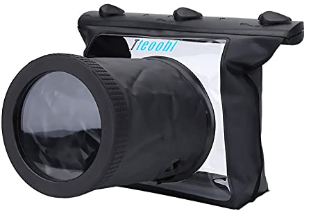 Sac de boîtier étanche pour appareil photo, étui de protection pour appareil photo sous-marin de 20 m/65,6 pieds, adapté pour appareil photo reflex numérique, pour la plongée, la natation, la dérive
