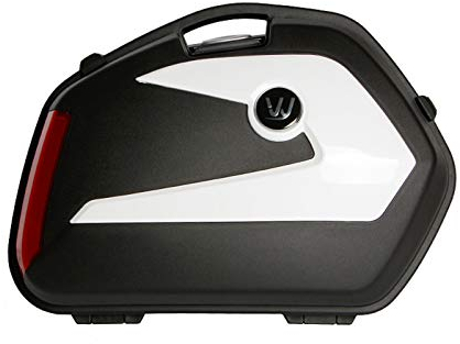 ZXCASDF Topcase Motorradkoffer,Motorradkoffer, Rollerkoffer Für Motorräder, Roller, Mofas Und Quads, Helmkoffer, Topcase, 48 X 20 X 35 cm,Weiß