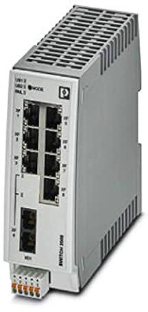 PHOENIX CONTACT FL SWITCH 2207-FX SM Managed Switch 2000, 7 RJ45-Ports 10/100 MBit/s, 1 SC-Singlemode 100 MBit/s, Schutzart: IP20, PROFINET Conformance-Class B