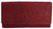 Golden Deer XL Geldbörse Portemonnaie Portmonee aus Leder Frauen Damen Langbörse Geldbeutel Geldtasche Frauen Design (Hill Burry Kollektion) (Rot)