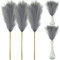 3 stücke Pampasgras Künstlich 9 Stiel 70cm gefälschte flaumige getrocknete Pampas Gras verzweigungen stämme Pflanzen blumenstrauß vase füller, für ästhetisch böhmischen Wohnkultur