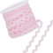 GORGECRAFT 1 Rolle 27yd/25m RIC Rac Trim Ribbon Wave Nähen Biegen Fransen Trim 5mm/0.2 Zoll Zum Nähen Blumenherstellung Hochzeit Party Lace Ribbon Craft(Rosa)