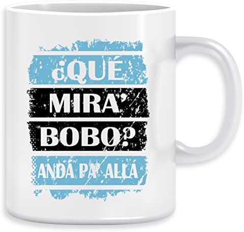 Vendax Colorful Que Mira Bobo Taza Ceramic Mug Cup