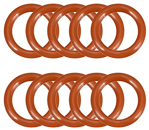 QUARKZMAN 50 Stück Silikon O Ringe Dichtung 13 x 9 x 2mm für Dichtung Wasserhahnschlauch Rot