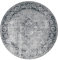 Paco Home Waschbarer Teppich Wohnzimmer Schlafzimmer Rund Vintage Muster Moderne Deko Orientalisch Ornamente Bordüre, Grösse:120 cm Rund, Farbe:Grau 2