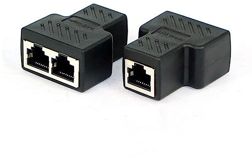 CY Adaptateur STP UTP Cat6 RJ45 8P8C prise vers double répartiteur RJ45 réseau Ethernet cordon adaptateur