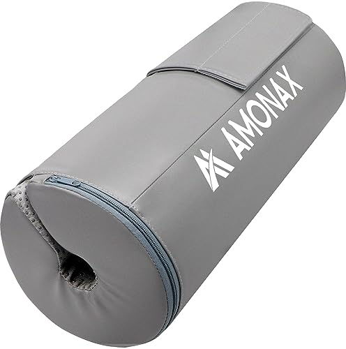 AMONAX Hip Thrust Langhantel Polster, Extra Dicke Barbell Pad, Strapazierfähiges Gym Zubehör, Fitness Polster für langhantel, langhantelpolsterung für Fitness Zubehör Damen und Herren (Grau)