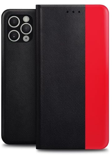 Prio Schutzhülle für iPhone 12 Pro Max schwarz-rot
