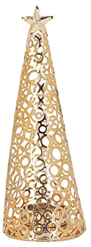 Kerzenhalter, Weihnachtsbaum-Kerzenständer aus Metall, Kerzenständer, Akzente für Hochzeitszeremonie, Zuhause, Weihnachtsempfang, Festival, Dekoration, Ornament, Gold