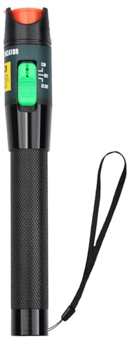 30km Fibre Optic Cable Tester VFL Red Light 2.5mm Universal Adapter Pen | black aluminium alloy body non slip knurled design lightweight portable thirty milliwatt output power long battery life