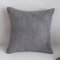 2er Set Kissen mit Füllung (40x40cm grau) Modell Mary Kordsamt gestreift grau, als Sofakissen, Couchkissen Dekokissen Zierkissen, Premium Füllkissen inklusive, weich & angenehm, Doppelpack