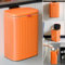 Hanging Kitchen Compost Bin 8 Liter/2.1 Gallon, Small Trash Can with Detachable Inner Bucket for Cupboard/Countertop/Bathroom/Camping/Office/Camping (Orange-8 Liter)