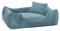 HAUSITY Hundebett mit kleinem Kissen - Weiche Hundeliege - für Mittelgroße und Große Hunde - Bequemes Hundesofa, Hundebett Waschbar - Hundebett Cord Grün - 80x70x20cm