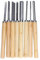 Spacnana 8Pcs Wood Turning Chisels HHS Groove Parting Tools Set Wood Lathe Turning Tool Kit Woodworking Cutting Carving Modeling Gouge Accessories