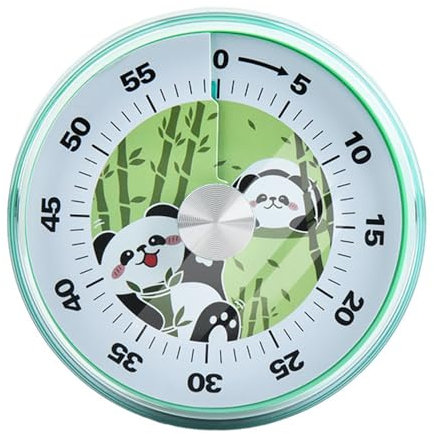 Temporizador visual de disco de dinosaurio con funda protectora, temporizadores silenciosos de cuenta regresiva de animales, temporizador de cuenta regresiva de 60 minutos para niños y adultos,