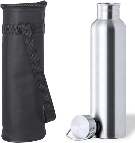 noTrash2003 Kühltasche zum Umhängen MIT 1,5 L Edelstahl Isolierflasche BPA frei Schraubverschluss, Verstellbarer Schulterriemen, kleine Kühltasche für Drinks, Kühlbox für Outdoor, Reisen in schwarz