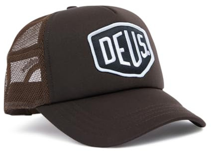 Deus Ex Machina Gorra con visera marrón Baylands Trucker, Choc Brown, Talla única