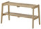 Robas Lund, Sitz-/Garderobenbank BANTRY, Eiche massiv, Natur geölt, A-Form mit Ablage, B/H/T: 80/45/36 cm